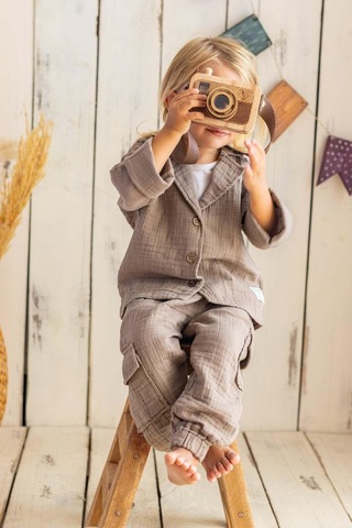 Oliven The Kid Oliventhekid Müslin Kumaş Kargo Pantolon Vizon Vizon