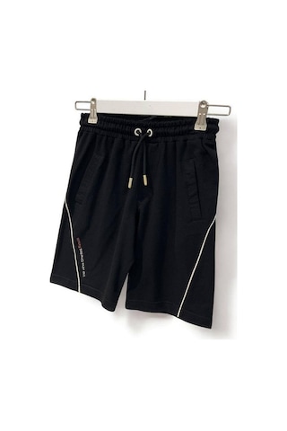 Erkek Çocuk Pamuklu Yumuşak Şort-15179 Siyah