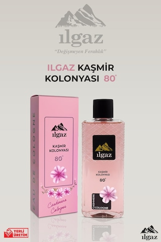 Kaşmir Kolonyası 400 Ml 80 Derece, Zarif & Çiçeksi Ferahlık Elegance Series