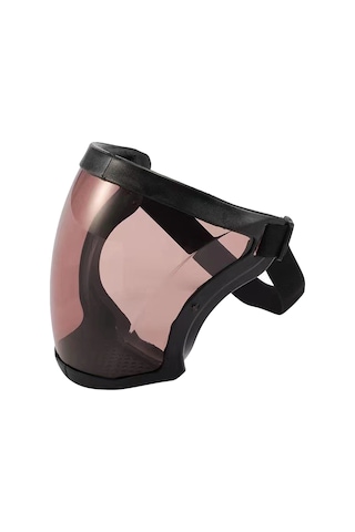 Symbee Kaynakçı Kaynak Koruması Yüz Koruması: 120 C Isı Dayanımı, Soluklu, Kahverengi Cam, Değiştirilebilir Yastık, Isı Ve Islık Koruma