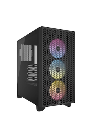 Corsaır İcue 3000D Airflow 750 W Tempered Glass USB 3.2 Atx Mid Tower Kasa Siyah