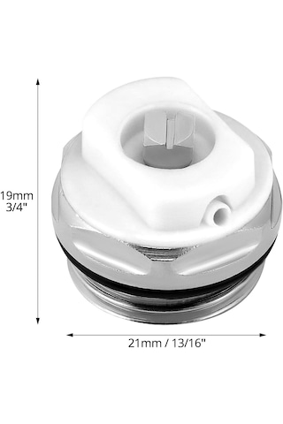Panel Radyatör Petek Hava Alma Pürjör Tahliye Tapası Metal Dayanıklı Kolay Kullanım 19mm 21mm