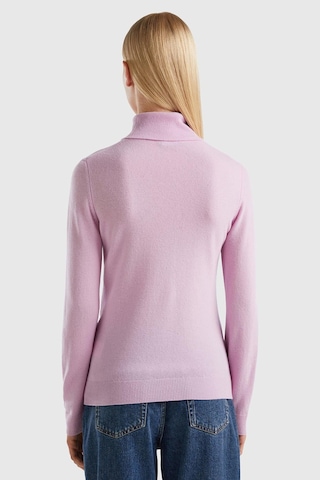 United Colors of Benetton Bn Dik Yaka Merino Kazak Sütlü Kahve