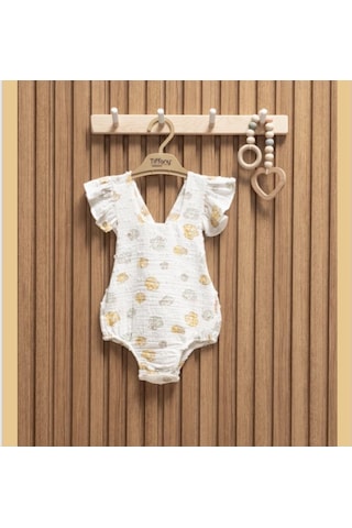 Tiffany Baby & Kids Tiffany Body Fırfırlı Müslin Sea Shell Theme Çok Renkli