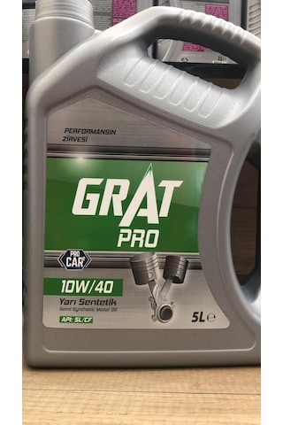 Grat Pro 10W-40 Yarı Sentetik Motor Yağı 5 L