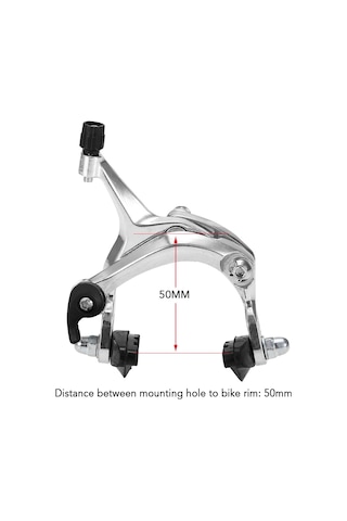 Folinda Fixie Ve Yol Bisikletleri İçin Gümüş Arka Jant Freni Seti - Alyuminyum Kontrplak Fren, 22mm Fren Kolu Ve Kablolu Telsiz Çok Renkli