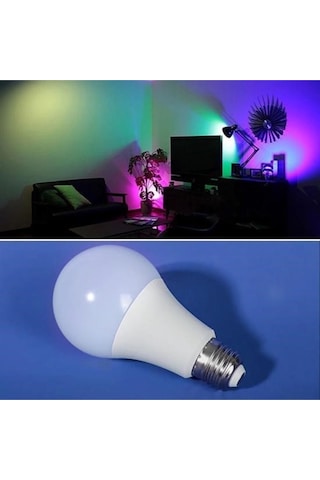 Büro Ev Ofis Dekoru İçin 9w 15renk Uzaktan Kumandalı Seçenekli Led Ampul Diğer