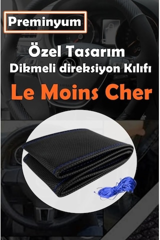 Fiat Egea Oto Direksiyon Kılıfı Mavi Dikiş Estetik Görünüm