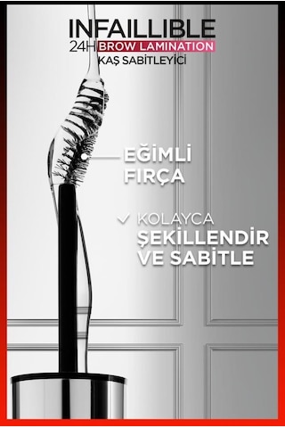 L'Oréal Paris Infaillible 24H Brow Lamination Şeffaf Kaş Sabitleyici