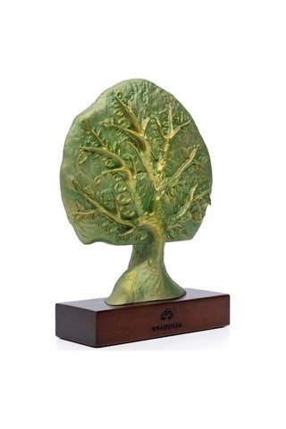 Hayat Ağacı Ahşap Kutulu Dekoratif Obje