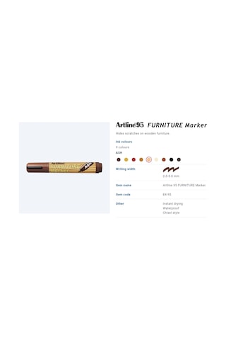 Ahşap Rötuş Kalemi Mobilya Tamiri Ve Rötuş Boyası Ceviz - Walnut Ek95