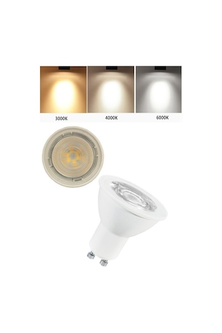 Zmr-121/b.40 6 Lı 7w Led Çanak Ampul Seti 3000k Günışığı Mercekli 540lm Yüksek Verimli Aydınlatma