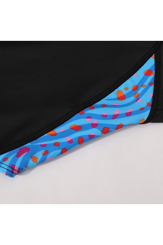 Slazenger Spl RacerBlk Çocuk Siyah / Turkuaz Mayo