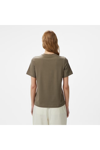 Nautica Kadın Yeşil Regular Fit Kısa Kollu T-shirt Düz 55v717t Yeşil