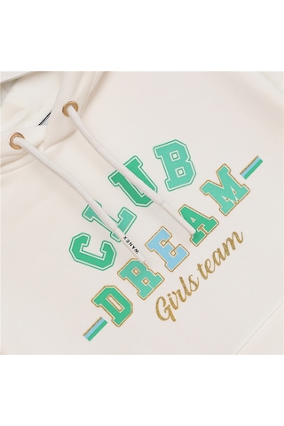 Wanex Kız Çocuk Uzun Kol Kalın Sweatshirt - 32214 Ekru