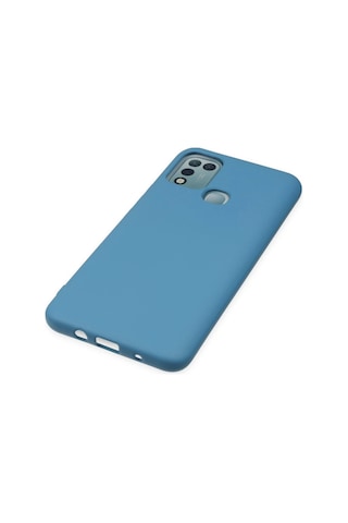 Newface İnfinix Hot 10 Play Kılıf Nano İçi Kadife Silikon Glblseme - 88 - Mavi