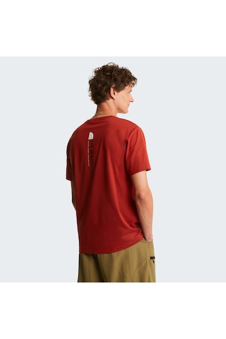 The North Face M Vertical Regular Short Sleeve Tee-grap Erkek T-shirt-32611 Kiremit