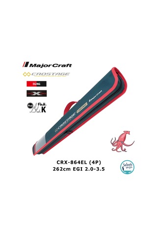 Major Craft Crostage Crx-864el Eging 262cm Egı 2.0-3.5 4p Spin Kamış Seyahat Tipi