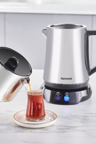 Homend Royaltea Elegant 1776H Parlak Inox Çay Makinesi