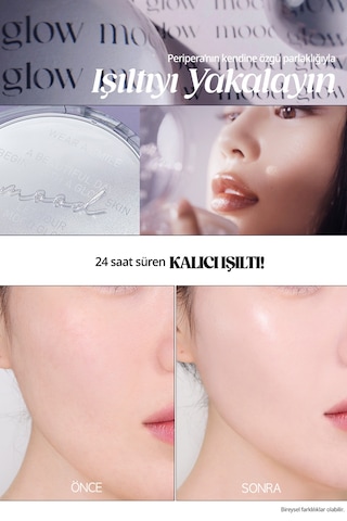 Doğal Işıltı Sağlayan Vegan Cushion Perıpera Mood Vegan Glow Cushion +refill Spf50+ Pa++++ 3 Beige 3
