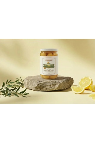 Hasanbey Limon Dolgulu Yeşil Zeytin 500 Gr