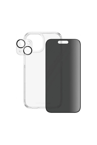 Apple Uyumlu iPhone 15 Uwf Privacy Bundle Ekran & Kamera Koruyucu Kapak