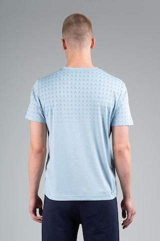 Maraton Regular Erkek Bisiklet Yaka Sisli Mavi T-shirt Sisli Mavi