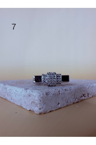 Rhea Jewelry Ayarlanabilir Kadın Yüzük Taşlı Gold Silver Minimal Bijuteri Yüzük Modeli Beyaz - Gümüş Rhea Jewelry Ayarlanabilir Kadın Yüzük Taşlı Gold Silver Minimal Bijuteri Yüzük Modeli Beyaz - Gümüş