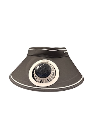 Güneş Enerjili Fanlı Şapka Bayan Model- Ayarlanabilir, Serinletici Pervaneli Şapka, Siyah