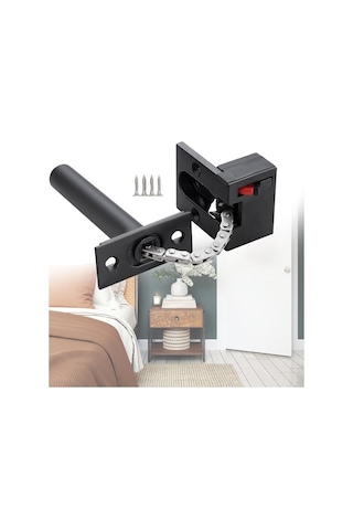 Besthome1 Suntek Kapı Zinciri Kilidi, Anti Çalma Donanım, Siyah