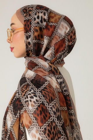 Mimiyum Soft Şal-zincir Leopar - Model 2 Çok Renkli