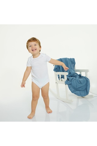 HelloBaby 5'li Body Kısa Kol Unisex 23GHLBUBDY050 Beyaz