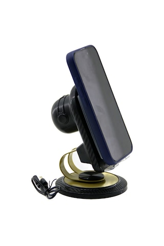 Mobıle Phone 2ın1 Bt Speaker Hoparlör 5w Şarjlı - Masa Üstü Telefon Tutacak 360 Dönen Stand - Oynar Metal A Çok Renkli