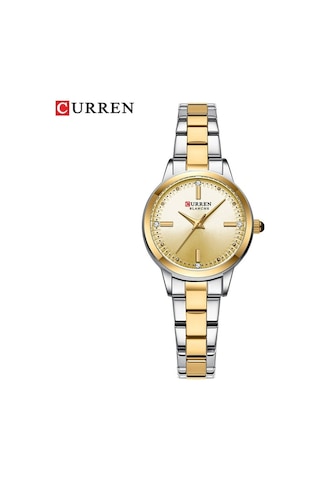 Yingfu Çelik Kordonlu Kadın Saat Curren 9094 - Kuvars Mekanizma Altın Altın