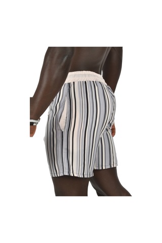 Deepsea Erkek Pudra File Astarlı Deniz Şortu 2403011 Pudra