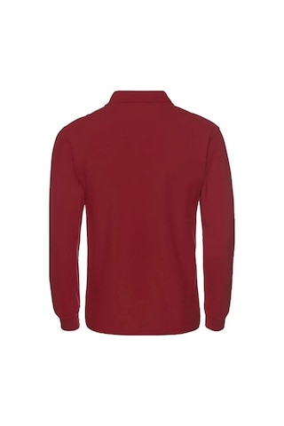 Tezzgelsin Erkek Çocuk Uzun Kol Polo Yaka Okul T-shirt Bordo