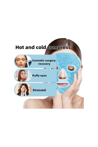 Vkemall Pvc Jel Sıcak Ve Soğuk Kompres Yüz Maskesi - Cerrahi Sonrası İyileşme Ve Cilt Bakımı İçin Esnek Yüz Maskesi