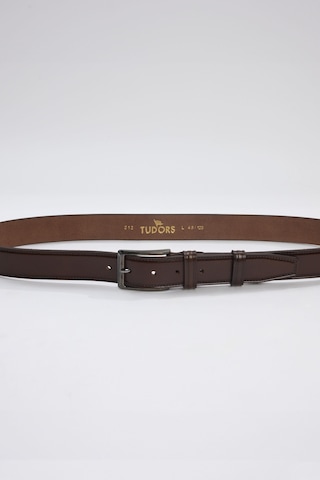Tudors Erkek %100 Hakiki Deri 3,5 Cm Klasik Taba Kemer -31574-taba