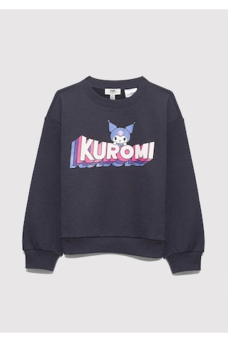Mavi Kuromi Kömür Siyah Kız Çocuk Sweatshirt M7s10139-70087 Kömür Siyah