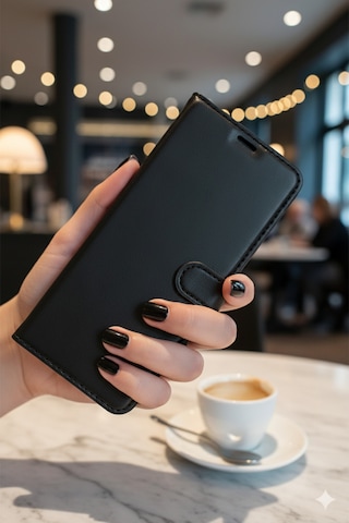 Samsung Uyumlu Galaxy S23 Fe Kılıf Kapaklı Ve Cüzdanlı Stand Olabilen Deri Kılıf