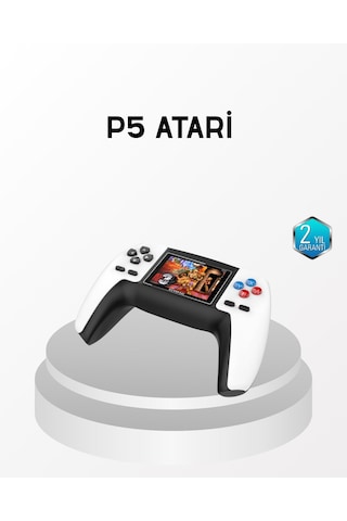 520 Klasik Oyunlu P5 Controllerview Retro Konsol Şarjlı, Ergonomik Tasarım