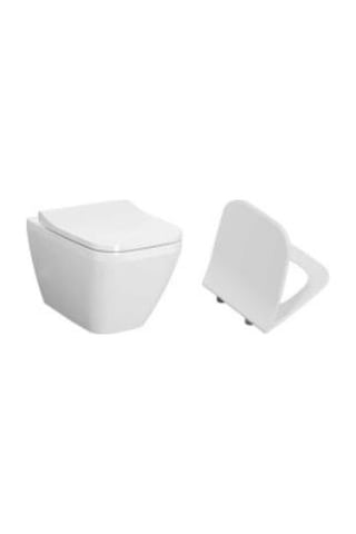 VitrA Integra Square Rim-ex Asma Klozet Ve Kapak Takımı, Beyaz Diğer