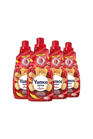 Yumoş Extra Konsantre Çamaşır Yumuşatıcısı Amber 1440 Ml 60 Yıkama 4Adet
