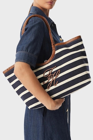 Tommy Hilfiger Bayan Çanta Aw0aw18400 0gy Lacivert-beyaz