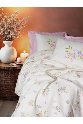 Cotton Box Rf Estiva -petal Pembe- Tek Kişilik Pike Takımı
