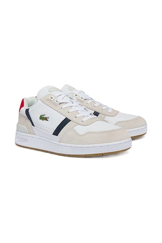 Lacoste Sport T-clip Hakiki Deri Erkek Beyaz Sneaker Beyaz