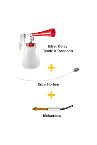 Bilyeli Detay Temizlik Tabancası - Kılcal Hortum - Mekanizma