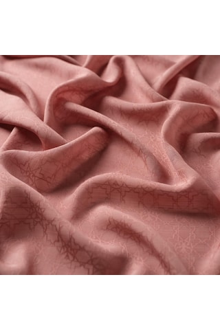 İpekevi Monogram Şal - Gül Pembe - Gül