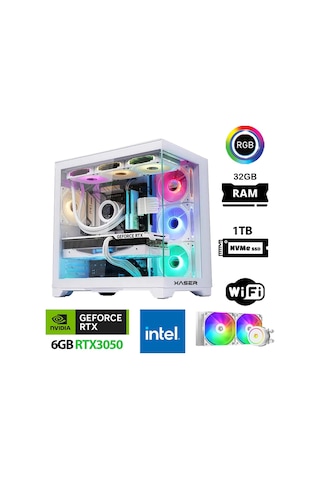 Xaser Sword X130 i7-12700KF 32 GB 1 TB SSD 6 GB RTX3050 Masaüstü Oyuncu Bilgisayarı