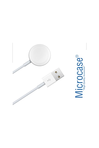 Microcase Apple Uyumlu Watch Ultra Manyetik Şarj Kablosu 1m AL3073 Beyaz